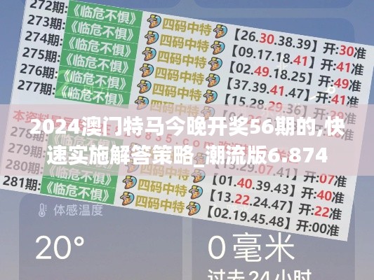 2024澳门特马今晚开奖56期的,快速实施解答策略_潮流版6.874