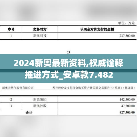 2024新奥最新资料,权威诠释推进方式_安卓款7.482