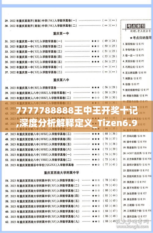 7777788888王中王开奖十记,深度分析解释定义_Tizen6.982