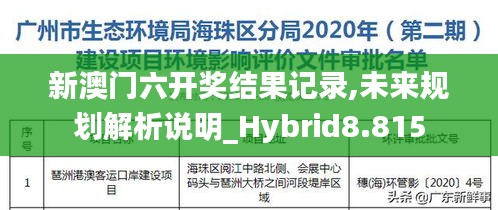 新澳门六开奖结果记录,未来规划解析说明_Hybrid8.815