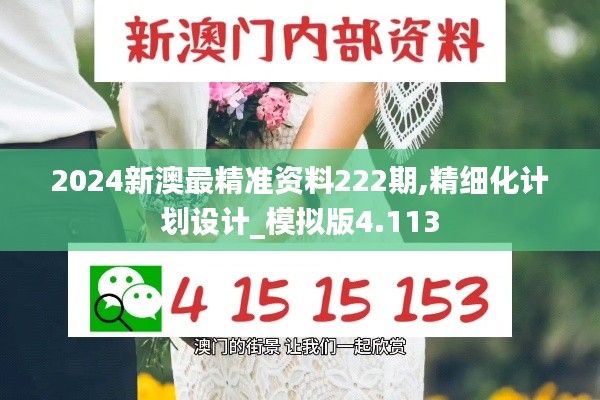 2024新澳最精准资料222期,精细化计划设计_模拟版4.113