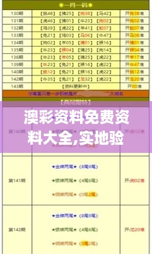 澳彩资料免费资料大全,实地验证策略方案_免费版2.758