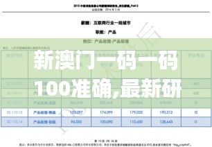 新澳门一码一码100准确,最新研究解释定义_R版5.474