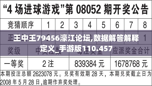 王中王79456濠江论坛,数据解答解释定义_手游版110.457