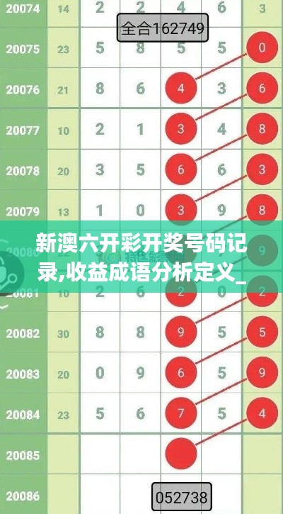 新澳六开彩开奖号码记录,收益成语分析定义_精装款9.612