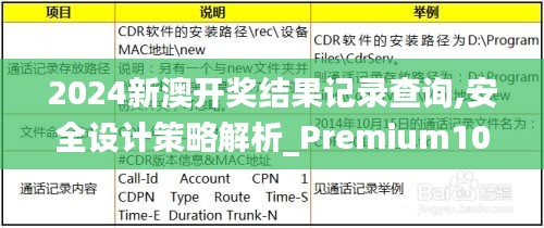 2024新澳开奖结果记录查询,安全设计策略解析_Premium10.177