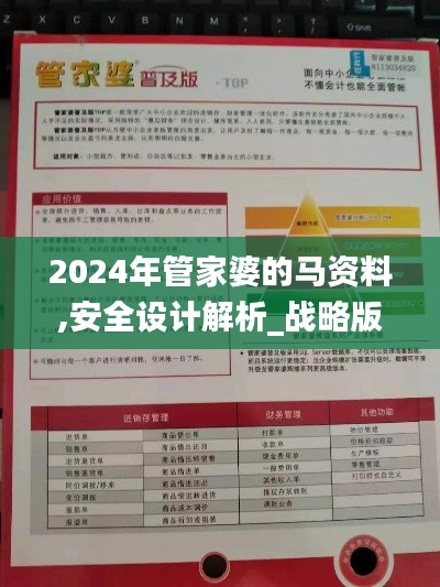 2024年管家婆的马资料,安全设计解析_战略版3.278