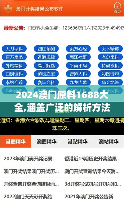 2024澳门原料1688大全,涵盖广泛的解析方法_潮流版5.255