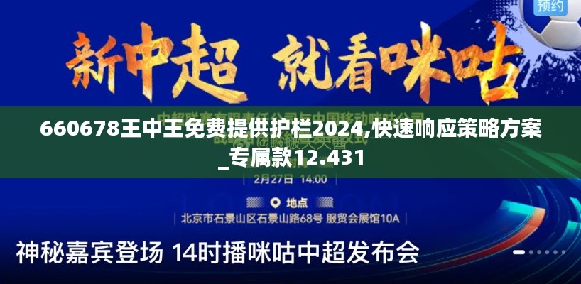 660678王中王免费提供护栏2024,快速响应策略方案_专属款12.431