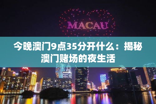 今晚澳门9点35分开什么：揭秘澳门赌场的夜生活