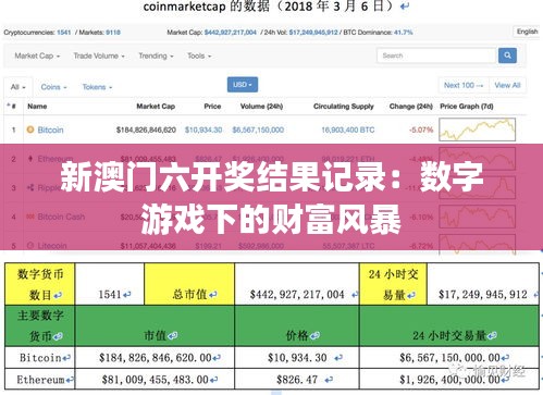 新澳门六开奖结果记录：数字游戏下的财富风暴