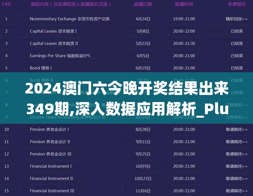 2024澳门六今晚开奖结果出来349期,深入数据应用解析_Plus7.326