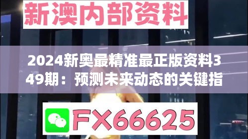 2024新奥最精准最正版资料349期：预测未来动态的关键指南