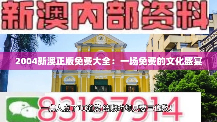 2004新澳正版免费大全：一场免费的文化盛宴