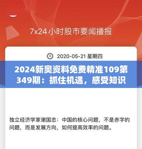 2024新奥资料免费精准109第349期：抓住机遇，感受知识分享对教育行业的巨大影响