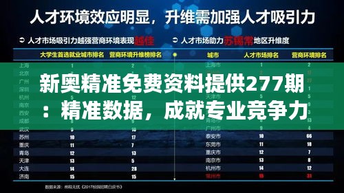 新奥精准免费资料提供277期：精准数据，成就专业竞争力