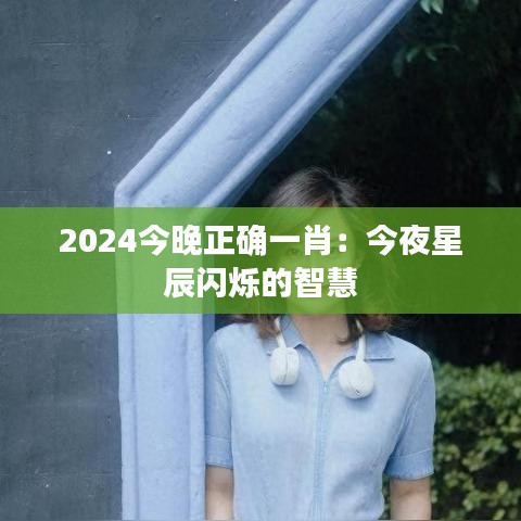 2024今晚正确一肖：今夜星辰闪烁的智慧