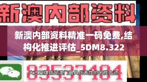 新澳内部资料精准一码免费,结构化推进评估_5DM8.322