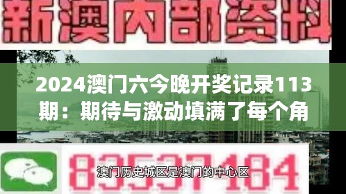 2024澳门六今晚开奖记录113期：期待与激动填满了每个角落