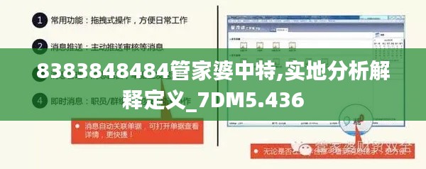 8383848484管家婆中特,实地分析解释定义_7DM5.436