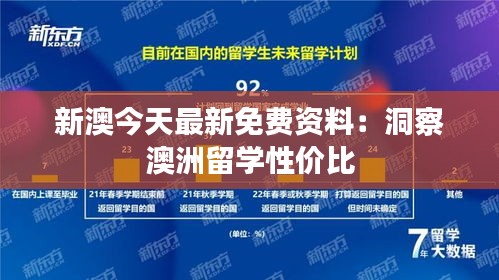 新澳今天最新免费资料：洞察澳洲留学性价比